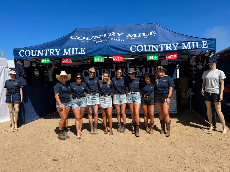Country Mile team at the Deni Ute Muster stall