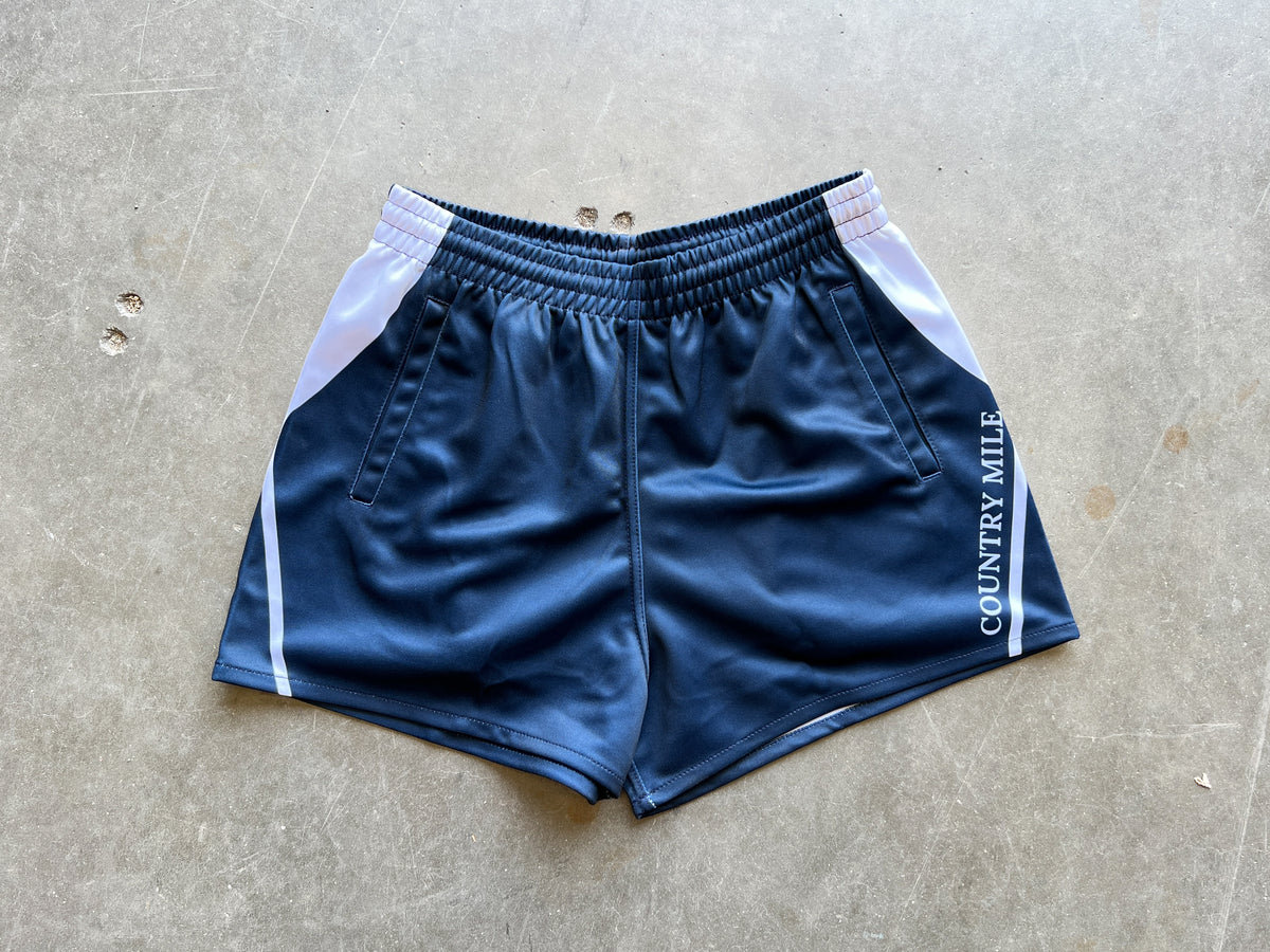 Rugby Shorts - Original Navy & White Stripe