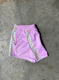 Footy Shorts - Bubblegum Gingham