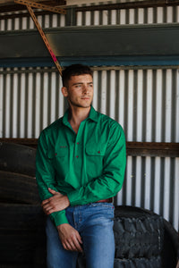 Mallee Work Shirt - Half Button