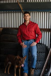 Mallee Work Shirt - Half Button