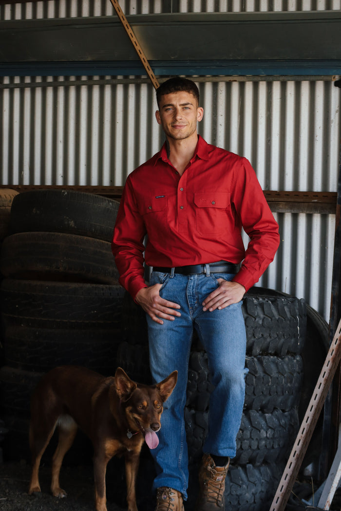 Mallee Work Shirt - Half Button