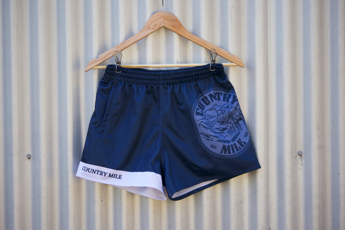 Rugby Shorts - Navy & White