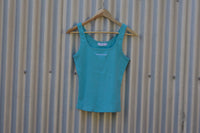 Ladies Ribbed Scoop Singlet