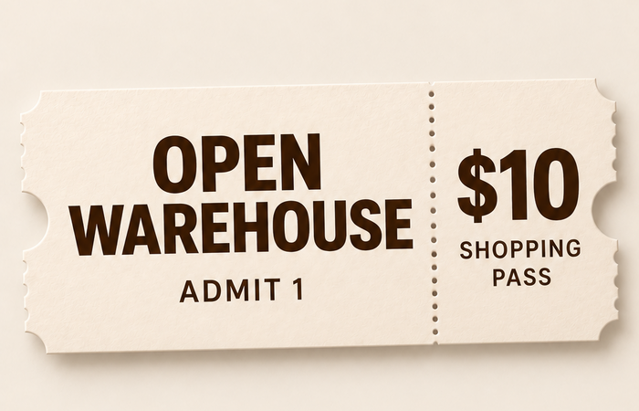 Open Warehouse Sale