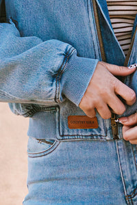 Annie Denim Bomber